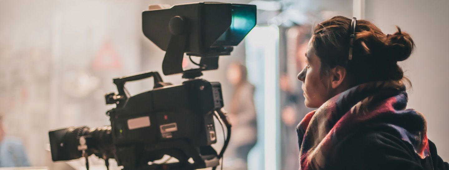 Female media and communication film student