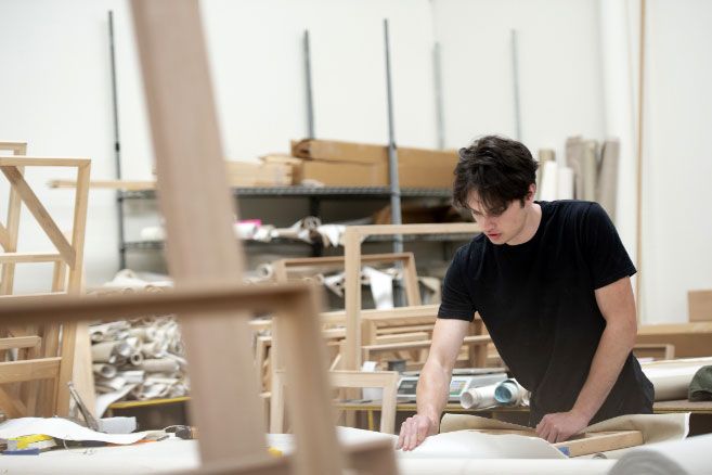 Male working in workshop